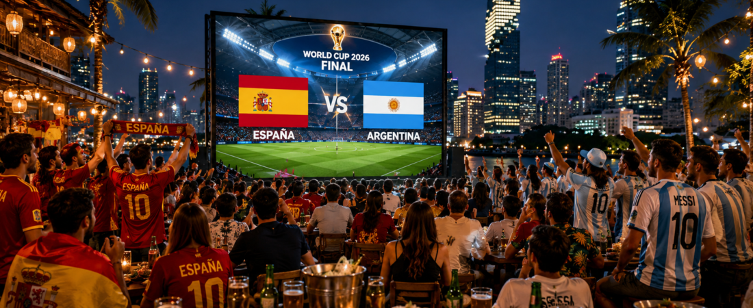 ¿Dónde ver la final del Mundial 2026 en Tailandia? Los mejores bares y pantallas gigantes