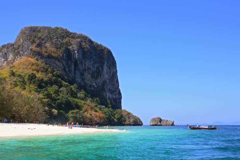 Playa de Poda Island en Krabi, Tailandia