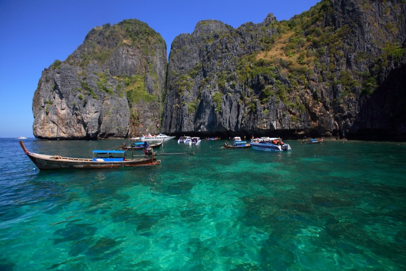 Paisaje de Phi Phi Leh en Tailandia