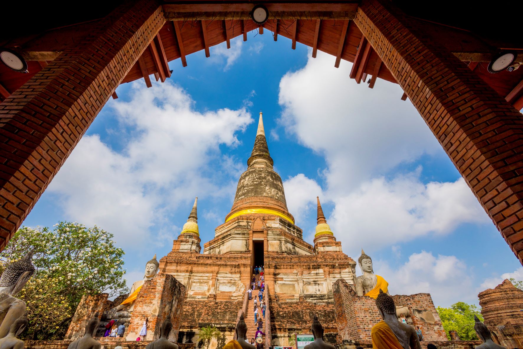 Wat Yai Chai Mongkhon en Ayutthaya, Tailandia