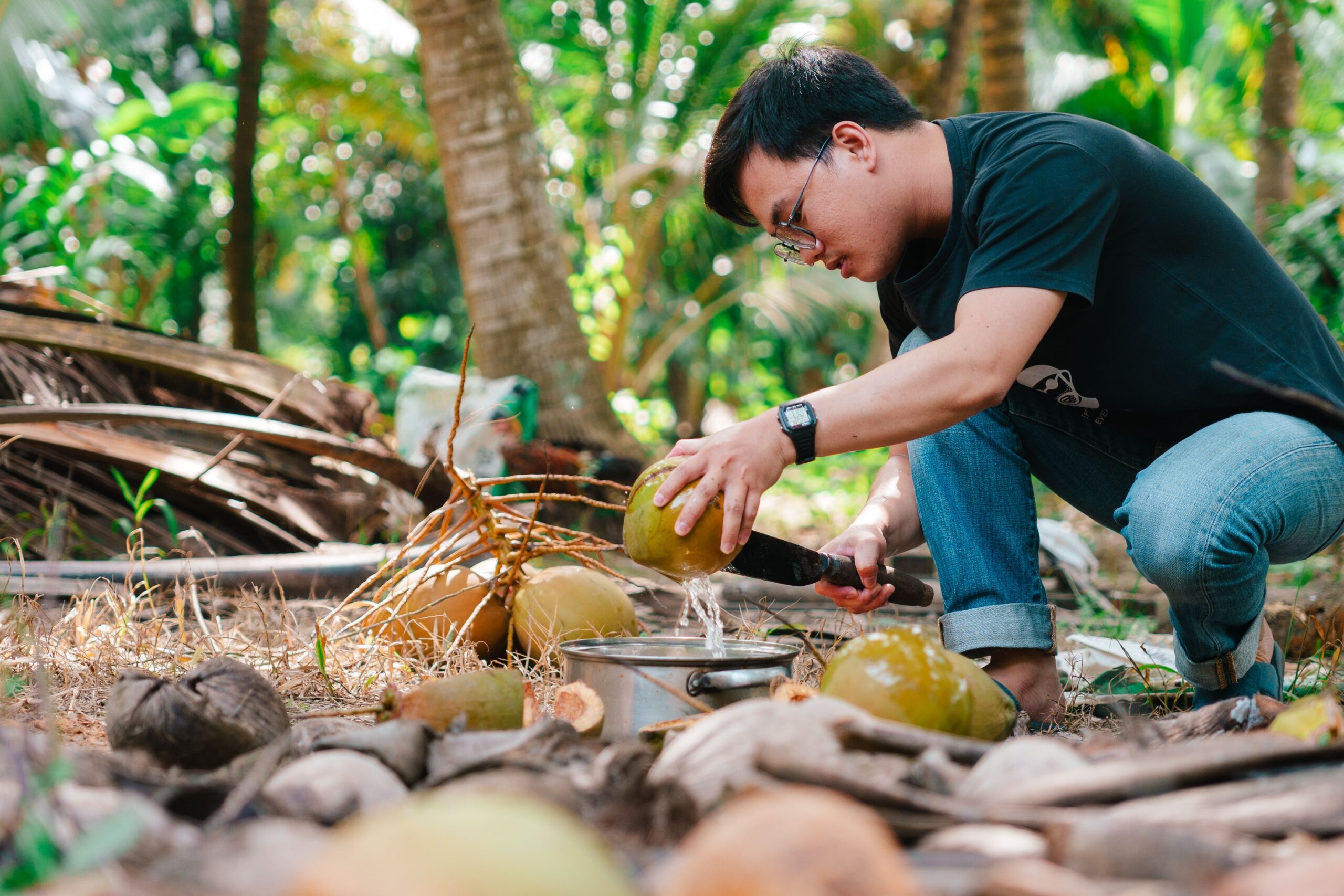 Fábrica de coco en Koh Samui